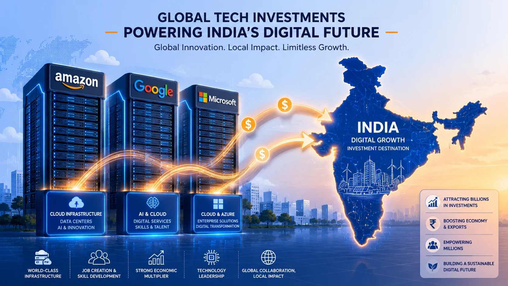 India Data Center Hub attracting billions in Big Tech investment